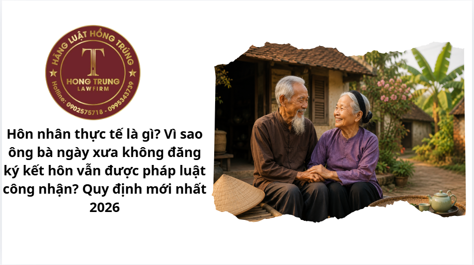 Hôn nhân thực tế. Không đăng ký kết hôn vẫn được công nhận.