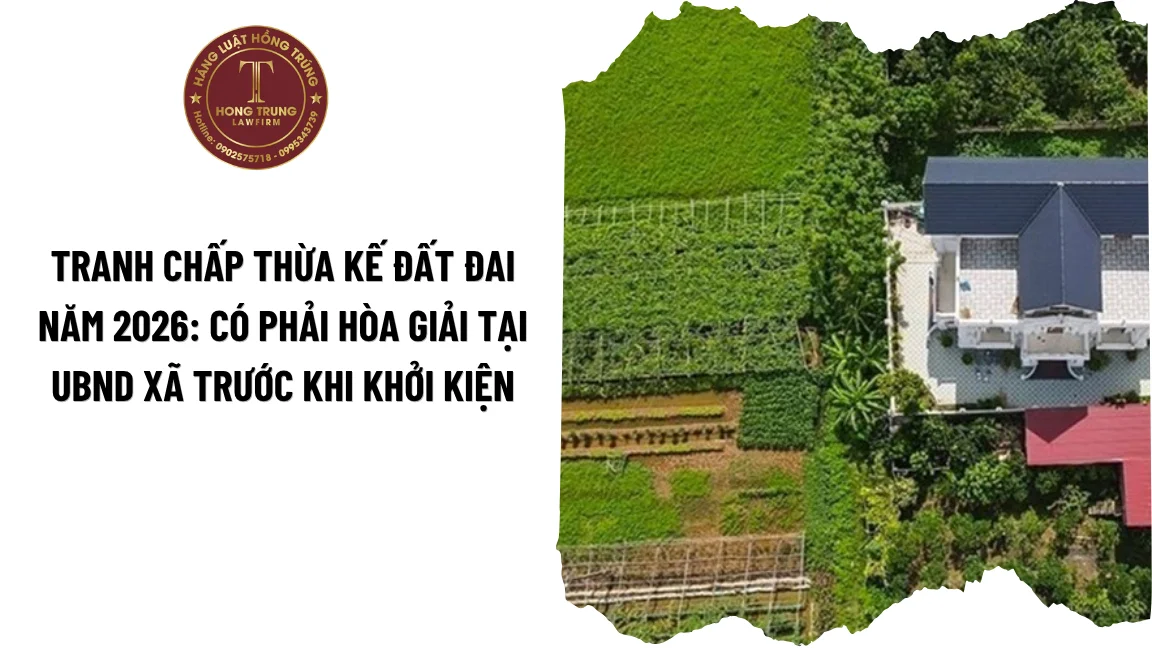 Tranh chấp thừa kế đất đai năm 2026: Có phải hòa giải tại UBND xã trước khi khởi kiện?