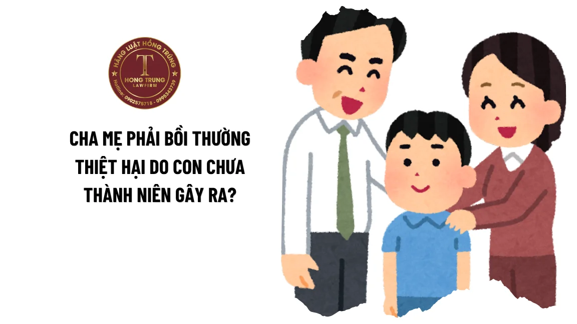 Cha mẹ phải bồi thường thiệt hại do con chưa thành niên gây ra?