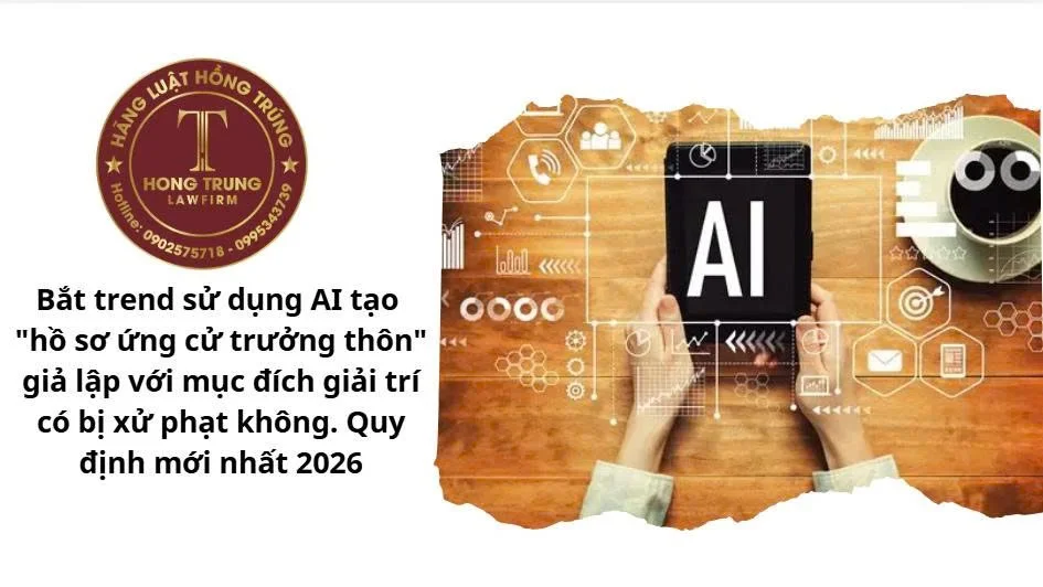 Bắt trend sử dụng AI tạo "hồ sơ ứng cử trưởng thôn" giả lập với mục đích giải trí có bị xử phạt không. Quy định mới nhất 2026